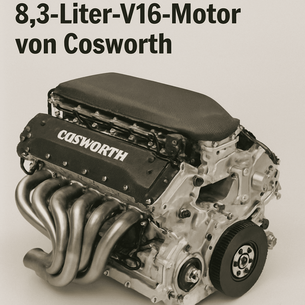 Der frei saugende 8,3-Liter V16-Motor von Cosworth